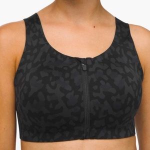 Lululemon Athletica Enlite Bra Size 34DD Camo Deep Coal Multi